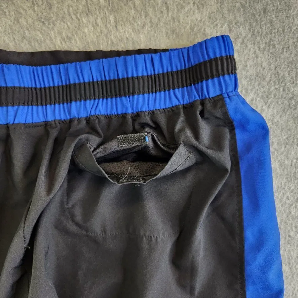 Fabletics Joggers Womens M Black Blue Windsor Zip Pockets Wicking Stretch Ankle - Picture 8 of 16
